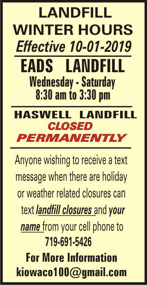 Eads Landfill Hours