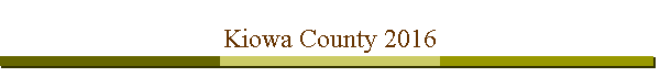 Kiowa County 2016